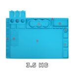 Heat Insulation TE-506 Maintenance Platform Silicone Metal Base Mat For Microscope ( 480*320 MM )