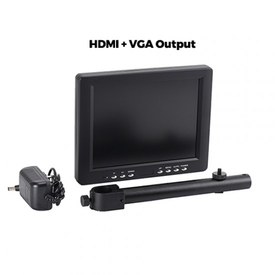 8 Inch Screen LCD Color Monitor HDMI VGA AV Display Color Screen