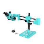 RF4 RF7050-TVW (3D Continuous Zoom) 7X-50X 360° Swiveling Trinocular Microscope With Zooming 0.5X CTV Camera Lens