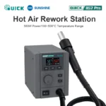 QUICK 857 Pro Digital display Hot Air Rework Station Magnetic induction Intelligent Start Stop for Repairing Various Equipment